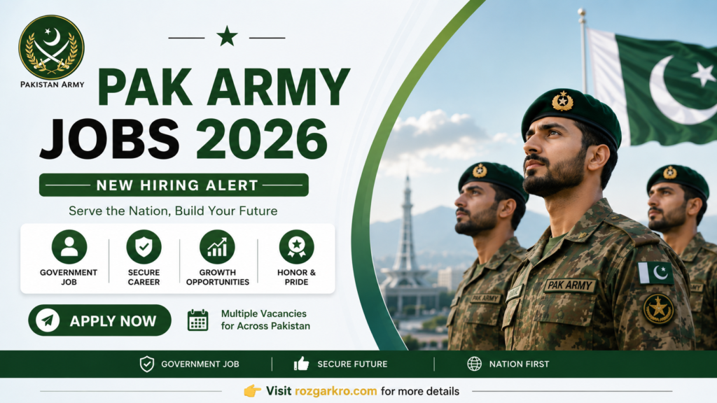 Pak Army Jobs 2026 – Apply Online Now | Join Pakistan Army Official Advertisement