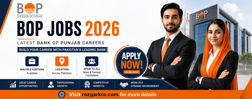BOP Jobs 2026 – Apply Online Now | Latest Bank of Punjab Careers in Pakistan