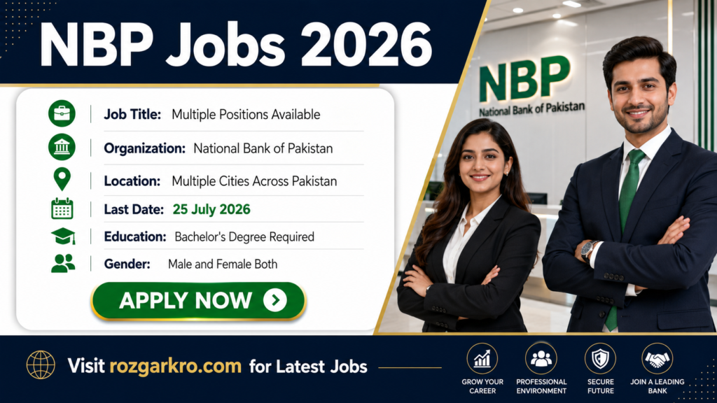 NBP Jobs 2026 – National Bank of Pakistan Latest Career Opportunities Apply Online Now