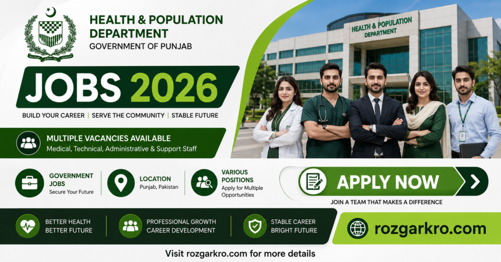 Punjab Health Department Jobs 2026 – Apply Online Now for Latest Vacancies