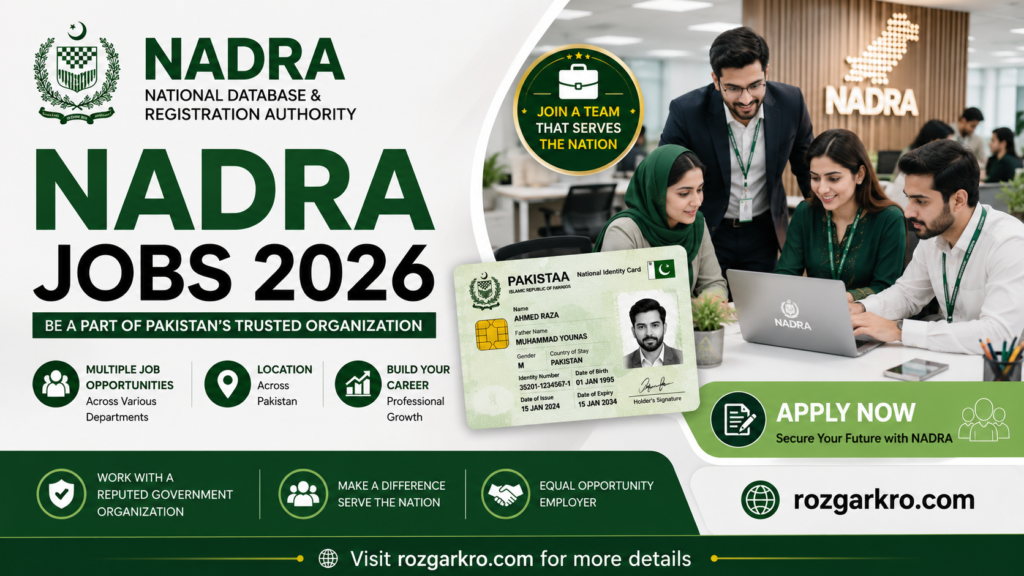 NADRA Jobs 2026 – Apply Online Now | Check Salary and Eligibility