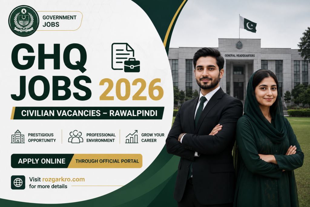 GHQ Jobs 2026 – Apply Online for Rawalpindi Civilian Jobs