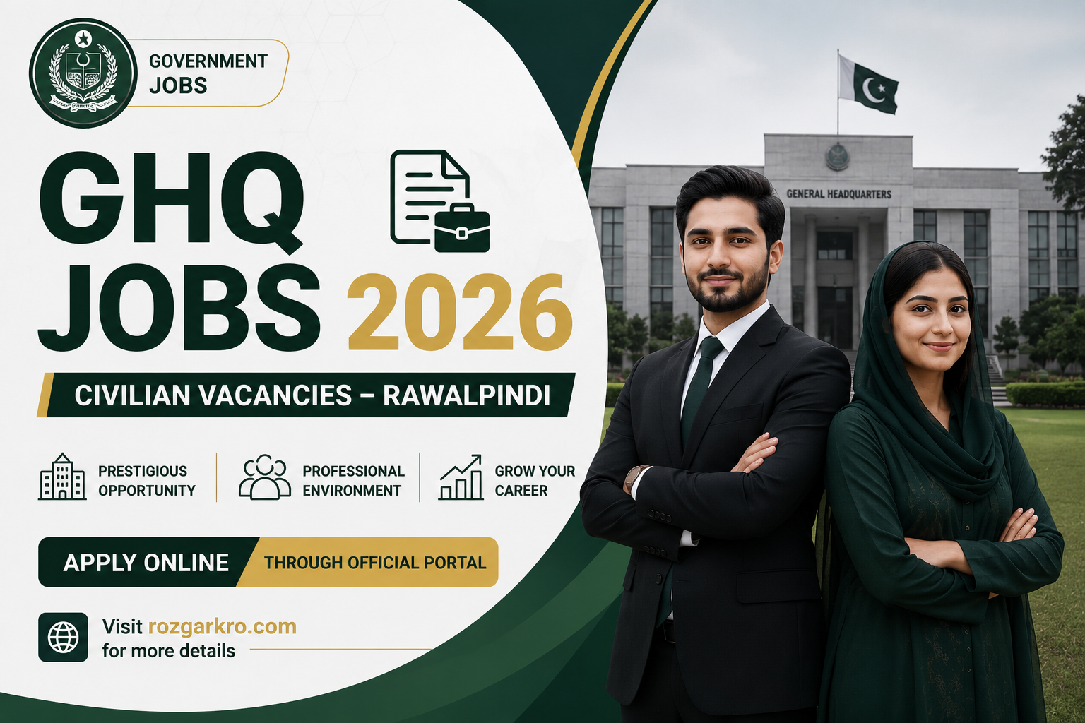 GHQ Jobs 2026 – Apply Online for Rawalpindi Civilian Jobs