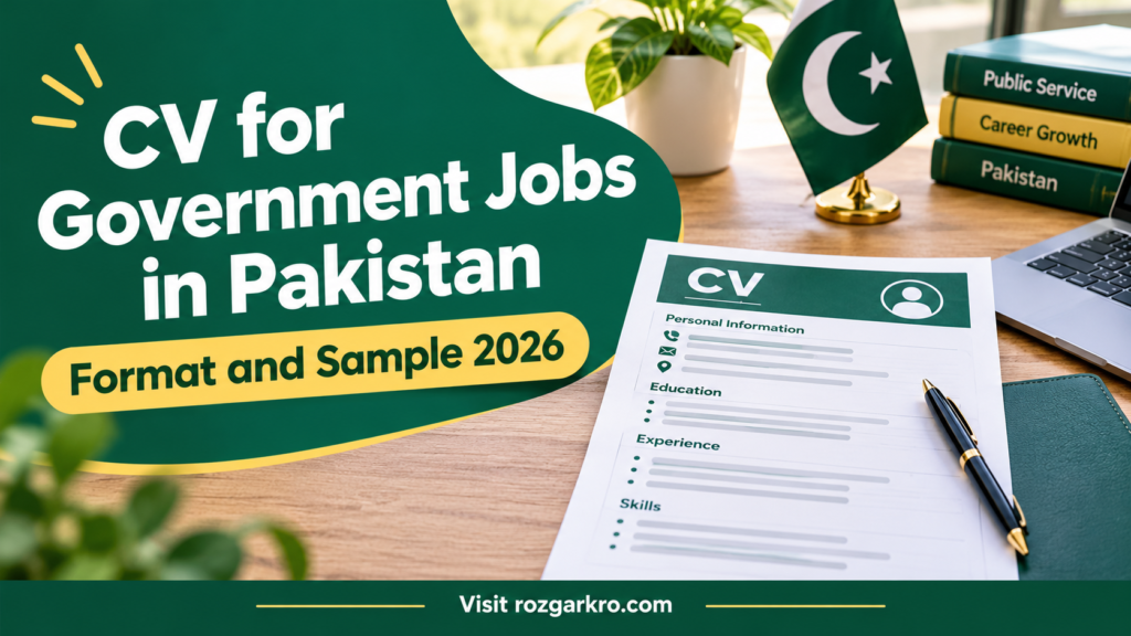 CV for Government Jobs in Pakistan | Format and Sample 2026